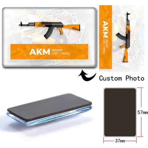 Jedi cartoon survival game peripheral weapon gun personalized gift crystal glass refrigerator magnet custom wholesale