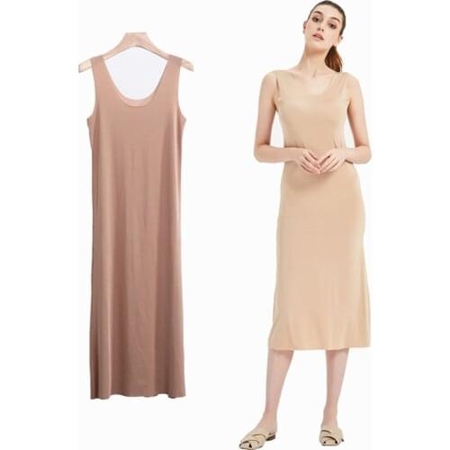 Summer Sleeveless Sleeping Dress Long Ice Silk Nightdress Home Nighty Sexy Sleepwear Women M-5XL Plus Size Night Dress
