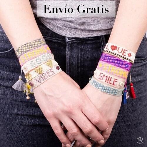 Rainbow Bracelet LOVE Letter Bracelets For Women Miyuki Seed Beads Bracelet