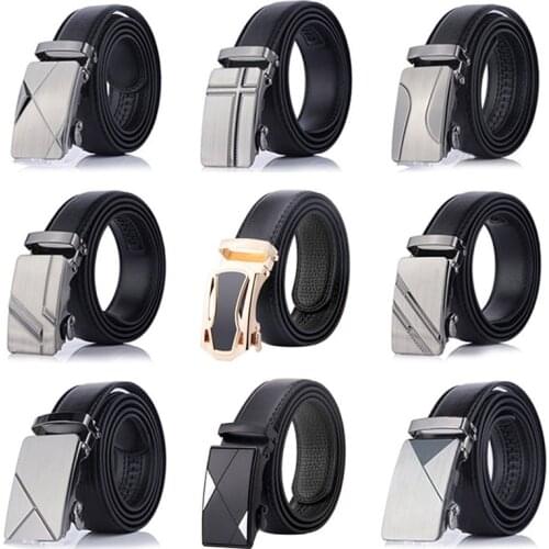 33 Styles Luxury Brand Leather Men Belt High Quality Metal Automatic Buckle Waist Strap Casual Business Male Waistband Designer