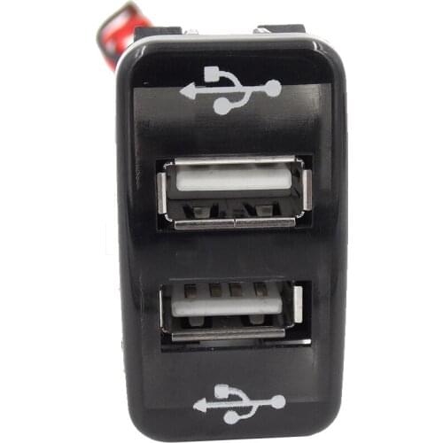 Sikeo 2-Port Arrive Dual USB Car Charger 12V~24V To 5V / 2.1A USB 2.0 Vehicle Car Power Inverter Converter For TOYOTA