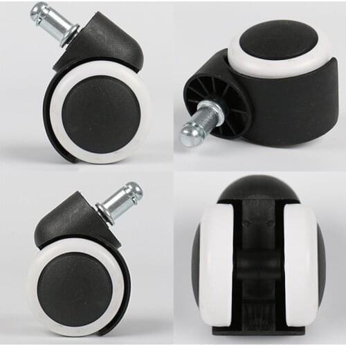 1pcs Universal Mute Wheel 2" Replacement Office Chair Swivel Caster Rolling Roller Wheels Furniture Hardware Accesorios