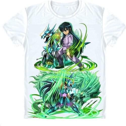Saint Seiya T-Shirts Multi-style Short Sleeve Shirts Seinto Seiya Pegasus Seiya Knights of the Zodiac Aquarius Cosplay Shirt