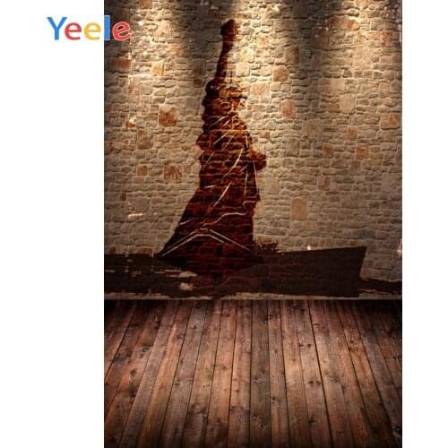 Vintage Wood Board Floor Stone Brick Wall Light Pet Show Baby Portrait Vinyl Backdrop Photography Background For Photo Studio