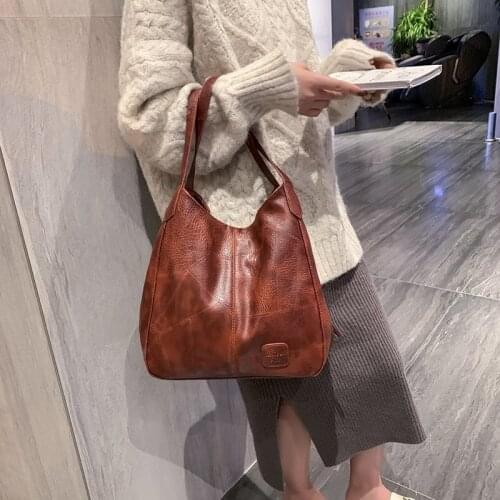 Women Bag 2021 New Fashion Soft Pu Leather Shoulder Bag Large Capacity Fashion Messenger Bag Womens Handbag