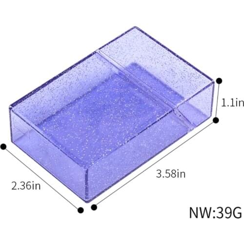 YYSD Ultra Thin Glitter Smoke Cigarette Case Storage Box for Holding 20 Sticks Package Tobacco Container Christmas Gift