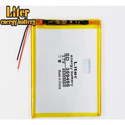 359495 3.7V 4500mah Lithium Tablet polymer battery with Protection Board For PDA PCs Digital Products