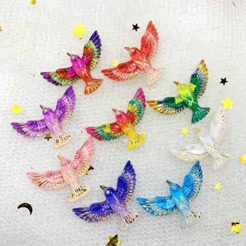 Acrylic Single Hole aerial bird Flat Back Crystal Jewelry DIY Decorative Accessories Used for various decorations