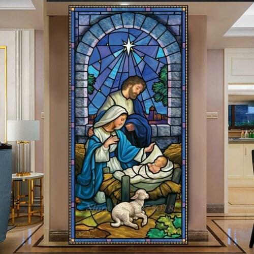 Diy Diamond Painting Nativity Day Diamond Embroidery Religious Picture Of Rhinestones Christmas Church Banner Decor YG2277