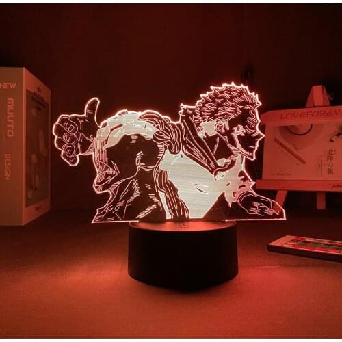 Anime Lamp Jujutsu Kaisen Gojo Satoru Figure 3D Night Light for Kids Bedroom Decor Nightlight Manga Cool Gift Child Table Lamp