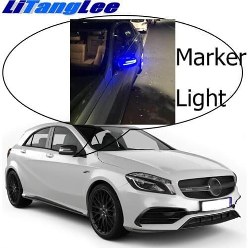 NOVOVISU Car Rearview Mirror Marker Light Welcome Light Turn Signal Update Lamp For Mercedes Benz A MB W176 2013~2018