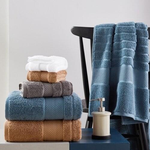 Household towels cotton strong absorbent lint-free facial towels first-class quality soft and elegant multi-color hand towels