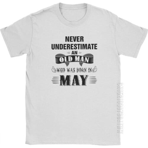 Vintage Retro Birthday T Shirts Anniversary Birth Present Legend Born In May Tee Shirt Gift Man T-Shirts Cotton Short Sleeve