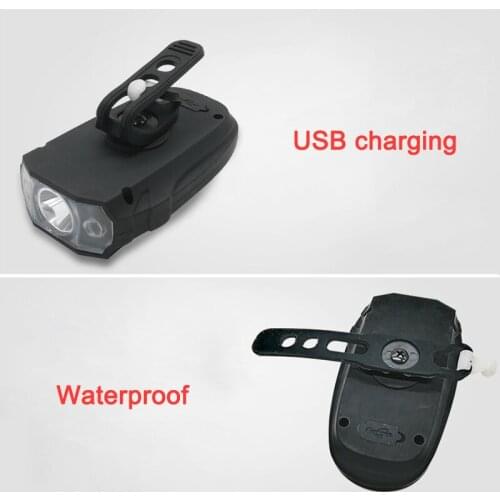 Hot 1pcs Bicycle Light Solar USB Charging Mountain Bike Accessories High Brightness DO2