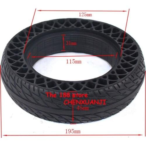 Hot Sale Good Reputation 200x50 Solid Tyre Honeycomb Tire with Good Quality Fits for Folding Electric Scooter Balancing Car