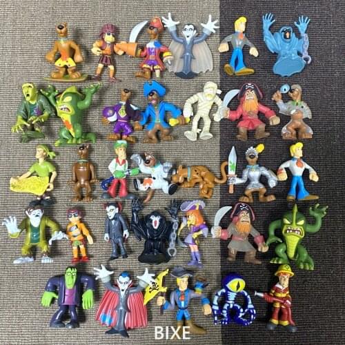 LOT 2.5" Scooby Crew Pirates Mystery Wolfman Shaggy Fred Velma Daphne Frankenstein Zombie Figures Toys Gift