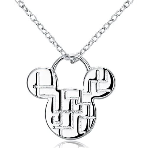 Lureme Simple Jewelry 925 Silver Cute Animal Pendant Necklace for Women (nl004285)