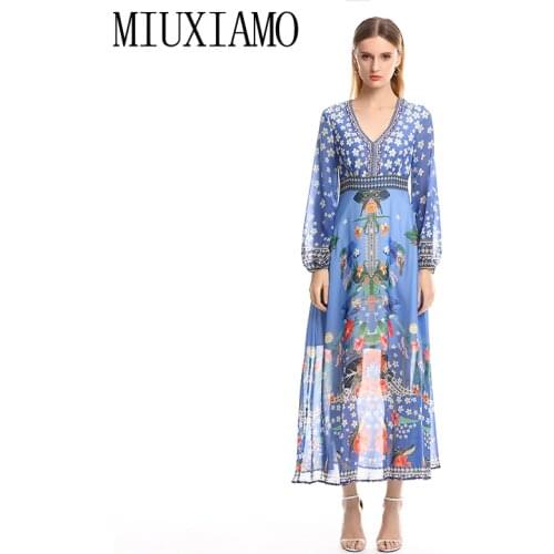 Голубые летние платья MIUXIMAO China At AliExpress