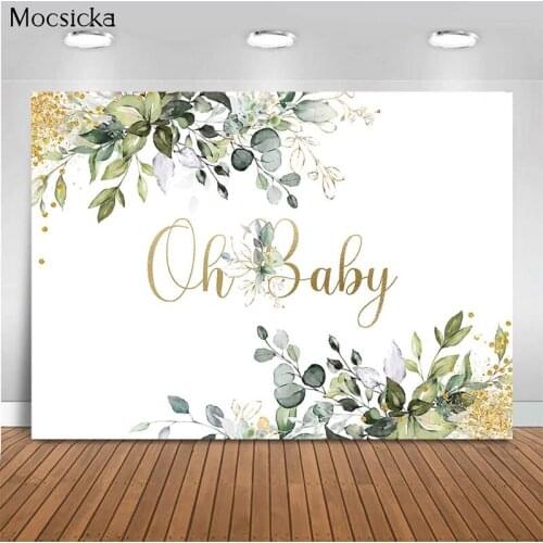 Mocsicka Oh Baby Background First Birthday Decoration Style Baby Shower Photo Background Photography Studio