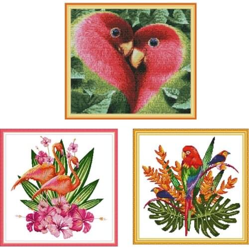 Counted Printed Animal Amishop Cross Stitch Kits 11CT Aida Fabric Canvas 14CT DIY Embroidery Needlework Sets Cross-Stitch Kit