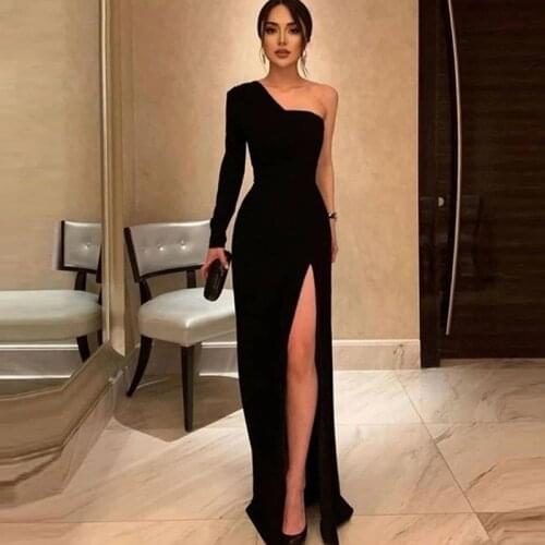 On zhu Womens One Shoulder Dresses