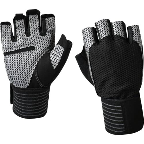 1 Pair Men Women Cycling Gloves Half Finger Outdoor Sports Gym Gloves Gel Pad Breathable MTB Road Riding Bike Glove Anti-Skid