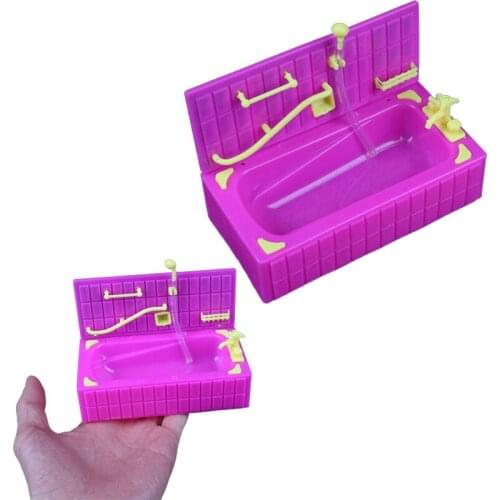 New 1PCS Baths Sprinkler Bathtubs Kylie Bath With Soap Boxes Baby Bath Toys Fit For 3.5inch Dolls Doll Accessoris