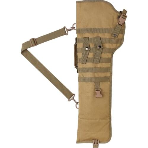 Tactical Pistol Scabbard Holster Molle Rifle Sling Case Bag for Tactical Shotgun Outdoor Hunting