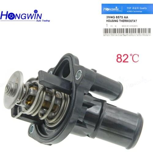 3M4G-8575AA Engine Coolant Thermostat 82℃ Fits Ford Escape Focus Fusion Ranger Mazda Mercury 2.0L 2.3L 3M4Z-8575-B 3M4G8575BD