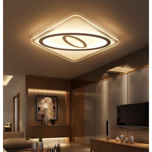 Slim Acrylic Art LED Ceiling Light Living Room Bedroom Study Room Lamp Office & Commercial Lighting Ceiling Lights 110-240V