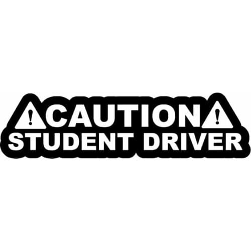 16.5X4.3CM CAUTION STUDENT DRIVER! JDM Drifting Vinyl Decal Car Sticker
