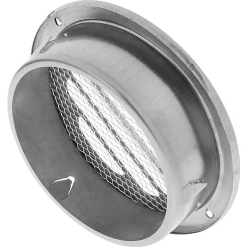 High Quality Stainless Steel Exterior Wall Air Vent Grille Round Ducting Ventilation Grilles