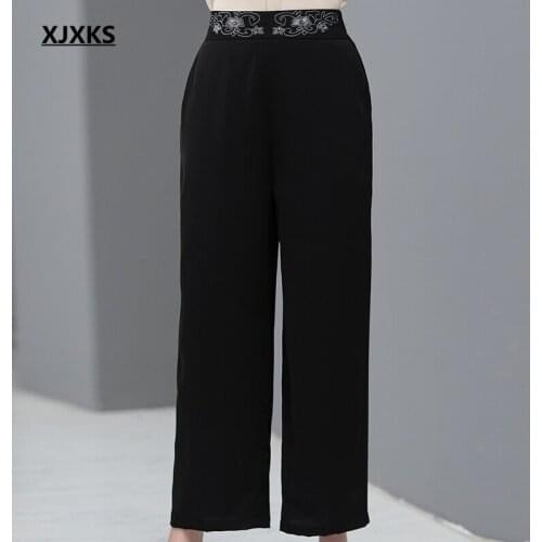 Женские укороченные брюки XJXKS China At AliExpress