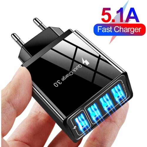 For Xiaomi Charger Quick Charge 3.0 Wall Fast Charging For iPhone XR XS 12 Pro Samsung Huawei Tablets Mobile Phone USB Chargers