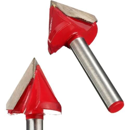 High Quality 1PC 60 Degree 3D CNC Router V Groove Bit For Woodworking Parts Applied To Acrylic MDF PVC 3D Engraving And Chamfer