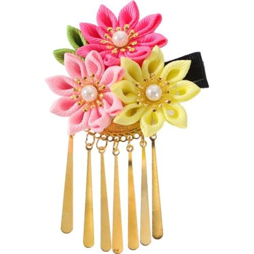 1PC Women Hairpin Creative Useful Good Flowers Tassel Hairpin Girl Hairpin Accessory Decorative Hair Clip