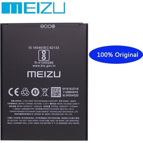 Meizu 100% Original 3000mAh Battery For Meizu c9 pro BA818 Mobile Phone Battery