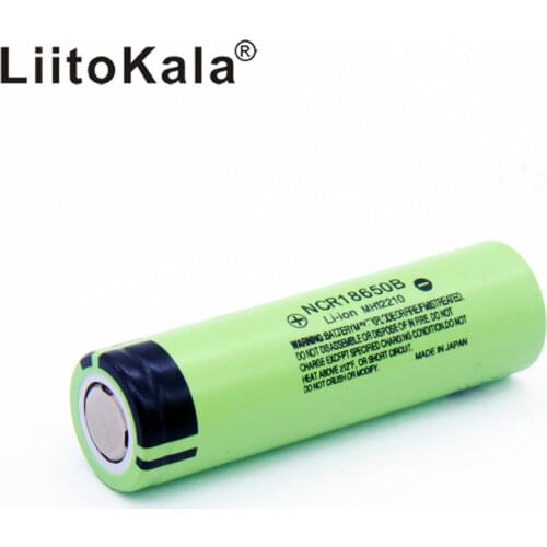 Hot 6pcs LiitoKala new original NCR18650B 34B 3.7V 18650 3400mAh rechargeable lithium battery for flashlight bat