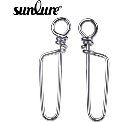 100pcs Coastlock Snap Fishing Barrel Swivel Safety Snap 17mm-46mm Swivel Snap 0#-6# Fishing Swivels