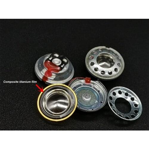 14mm 30 Ohm Composite Titanium Diaphragm Speaker Unit 3 Way Balanced Flat Earphones Drivers