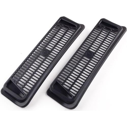 2Pcs Car Black ABS Plastic Under Seat Air Flow Vent Outlet Intake Filter Protection Cover Fit For Tesla Model Y 2020 2021