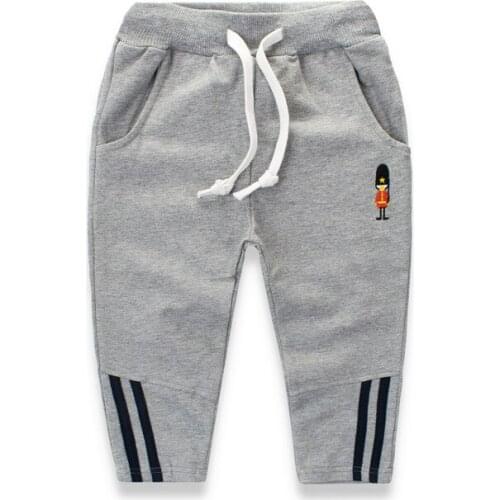 2020 Wholesale Kids Sports pants Embroidery cotton Cartoon Dinosaurs boy girl baby Leisure trousers children clothing clothes