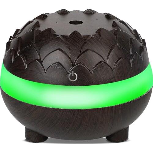300ml USB Electric Aroma Air Diffuser Wood Ultrasonic Air Humidifier Essential Oil Aromatherapy Cool Mist Maker for Home Car 5V
