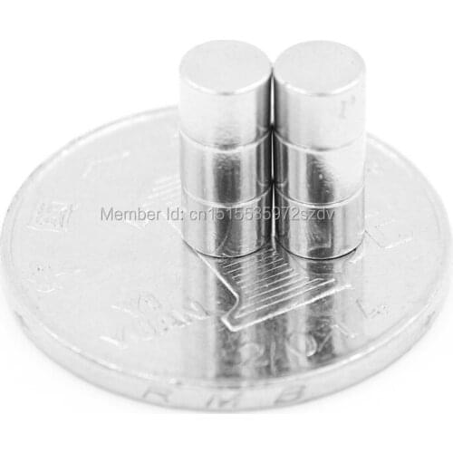 500pcs Strong Round Dia 5mm x 4mm N35 Rare Earth Neodymium Magnet Art Craft Fridge 5x4mm