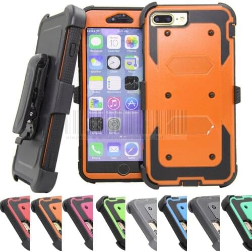 Armor Hybrid Holster Cases With 360 Degree Belt Clip Kickstand Heavy Duty Shockproof Hard Cover For Apple iPhone 7/7 Plus