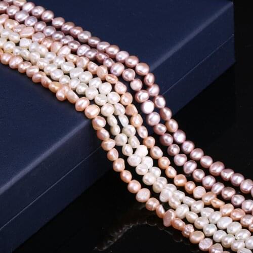 Natural Freshwater Pearl Beads Irregular Shape For Charms Jewelry Making DIY Bracelet Necklace 3-4/5-6mm