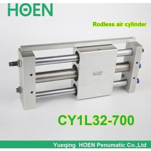 CY1L32-700 SMC type CY1S CY1B CY1L series 32mm bore 700mm stroke Ball Bushing Bearing Magnetically Coupled Rodless Cylinder