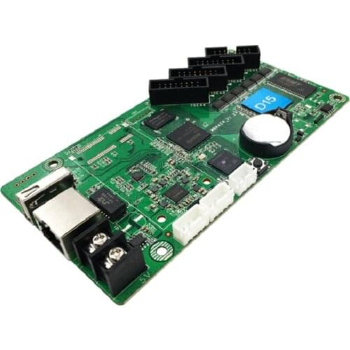 Aliexpress HD-D15 Full Color LED Display Control Card 384*64pixels 4*HUB75 Data Asynchronous led sign Control Card