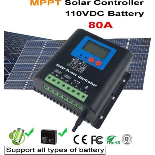 120V 110V 96V MPPT Solar Controller all type Battery regulator 100% enough 80A solar charge controller 120V 96V