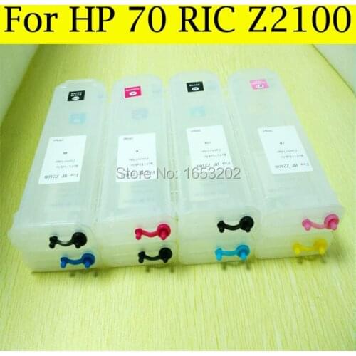 HOT Sell! boma.ltd With Auto Reset Chip For HP70 70 Refill Ink Cartridge For HP Designjet Z2100 2100 Printer